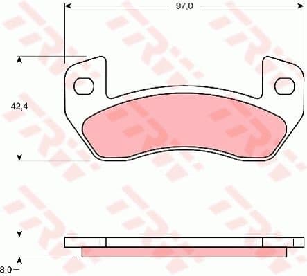 Brake Pad Set, disc brake GDB1680