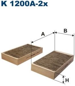 Filter, cabin air K1200A-2X