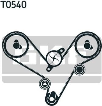 Timing Belt Kit VKMA 95913-1 - image 4