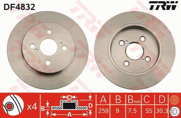 Brake Disc DF4832