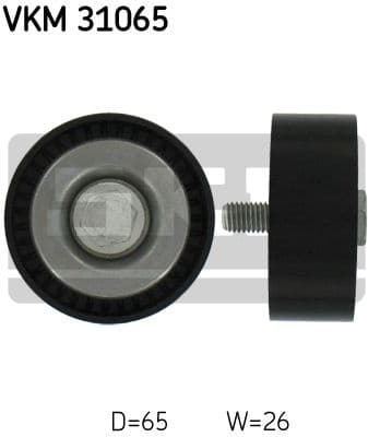 Deflection/Guide Pulley, V-ribbed belt VKM 31065