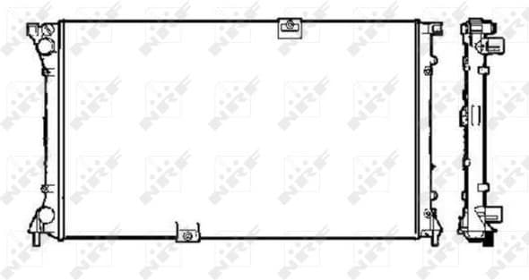 Radiator, engine cooling EASY FIT 58330