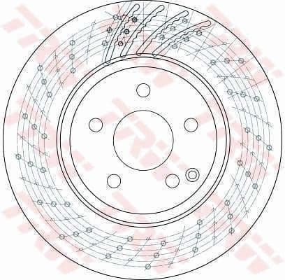 Brake Disc TRW SINGLE DF4149S - image 2