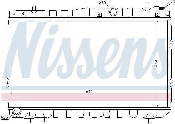 Radiator, engine cooling 66681