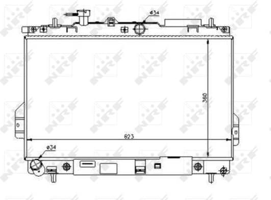 Radiator, engine cooling EASY FIT 53363 - image 2