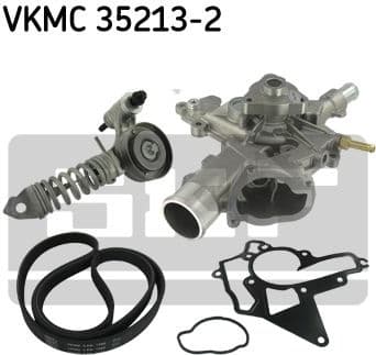 Water Pump + V-ribbed Belt Kit VKMC 35213-2