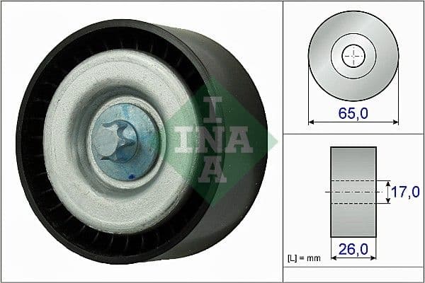 Deflection/Guide Pulley, V-ribbed belt 532077710