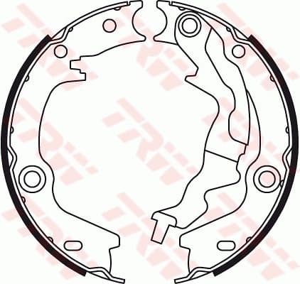 Brake Shoe Set, parking brake GS8781