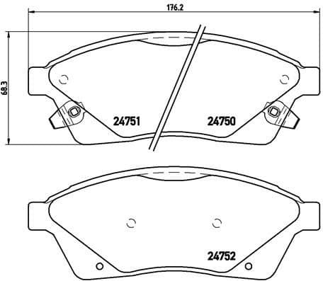 Brake Pad Set, disc brake PRIME LINE P09010