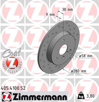 Brake Disc SPORT BRAKE DISC Z 405.4100.52