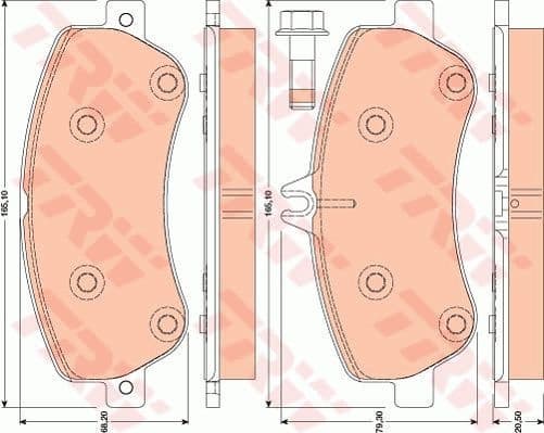 Brake Pad Set, disc brake GDB1798