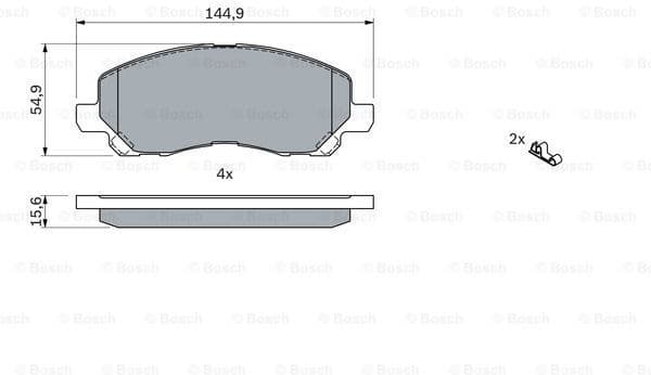 Brake Pad Set, disc brake 0986424716 - image 7
