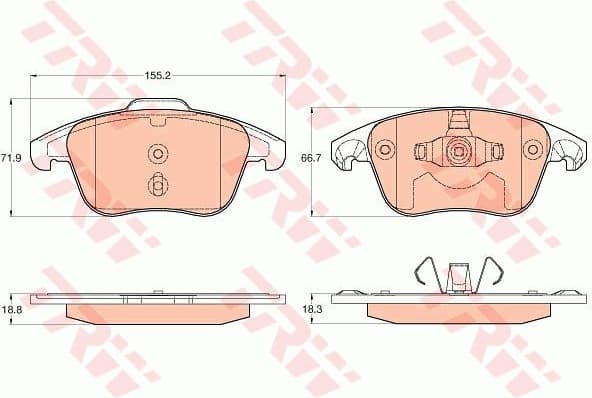 Brake Pad Set, disc brake GDB2025