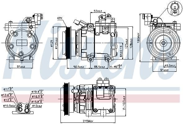 Compressor, air conditioning ** FIRST FIT ** 89082