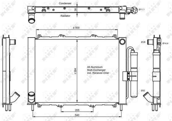 Condenser, air conditioning EASY FIT 350058 - image 2