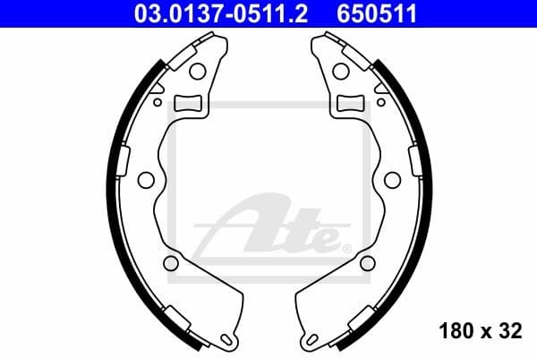Brake Shoe Set 03.0137-0511.2