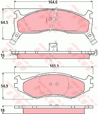 Brake Pad Set, disc brake GDB1158