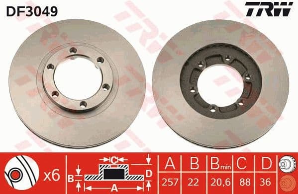Brake Disc DF3049