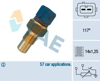 Sensor, coolant temperature 34440