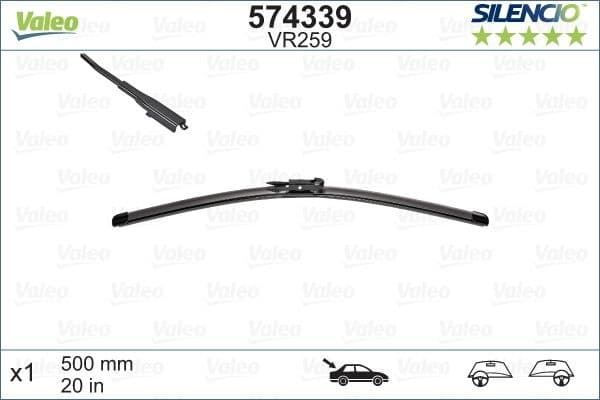Wiper Blade SILENCIO REAR 574339