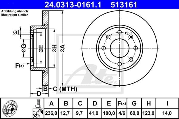 Brake Disc PowerDisc 24.0313-0161.1 - image 2