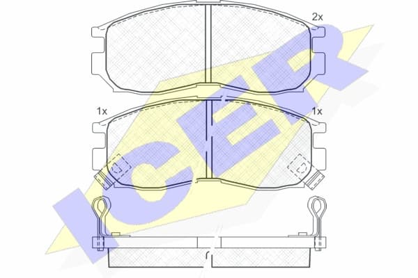 Brake pads front 180771 - image 2