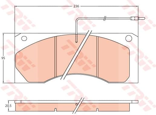 Brake Pad Set, disc brake GDB5066