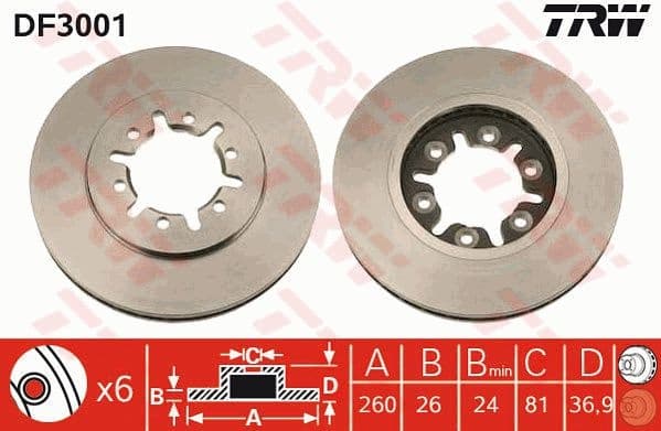 Brake Disc DF3001