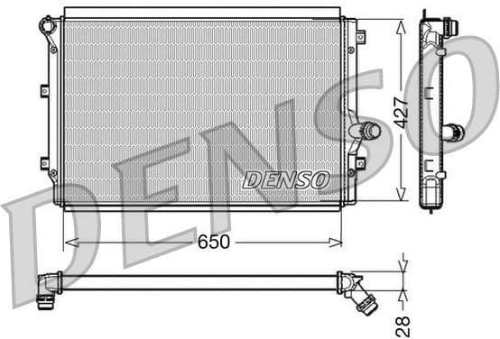 Radiator, engine cooling DRM32017