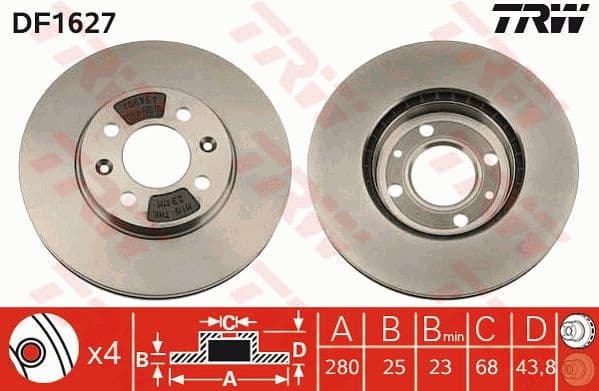 Brake Disc DF1627