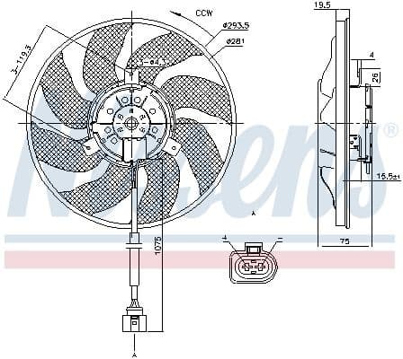 Fan, engine cooling 85806