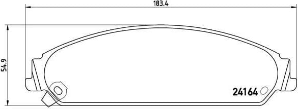 Brake Pad Set, disc brake PRIME LINE P11017