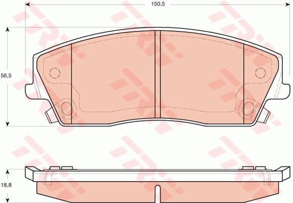 Brake Pad Set, disc brake GDB4140