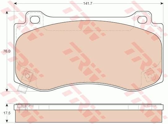 Brake Pad Set, disc brake GDB4449