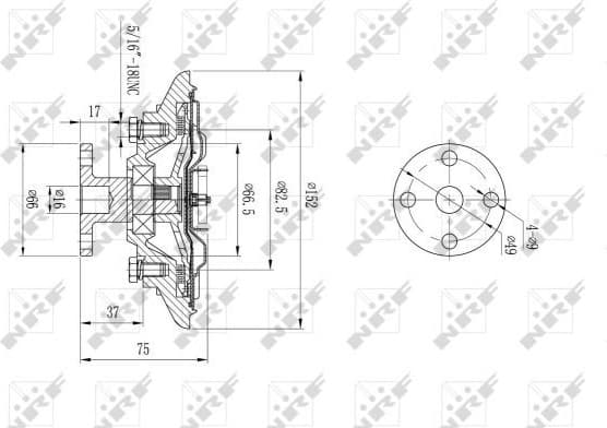 Clutch, radiator fan 49592 - image 2