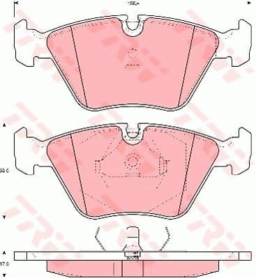 Brake Pad Set, disc brake COTEC GDB1064