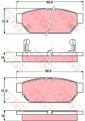 Brake Pad Set, disc brake GDB3045