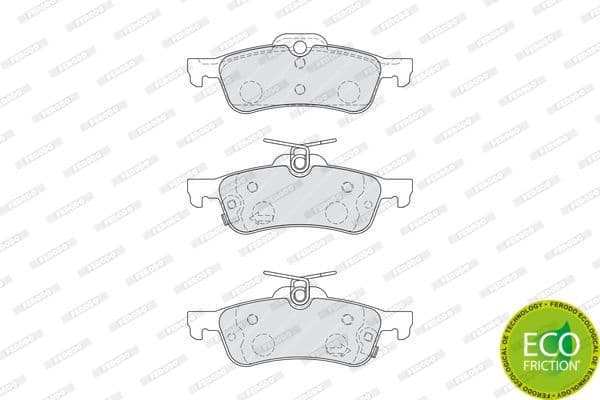 Brake pads rear, Top Quality FDB4041 - image 3