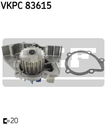 Water Pump, engine cooling Aquamax VKPC 83615