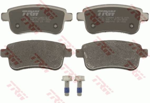 Brake pads rear, Top Quality GDB1791 - image 2