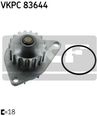Water Pump, engine cooling Aquamax VKPC 83644