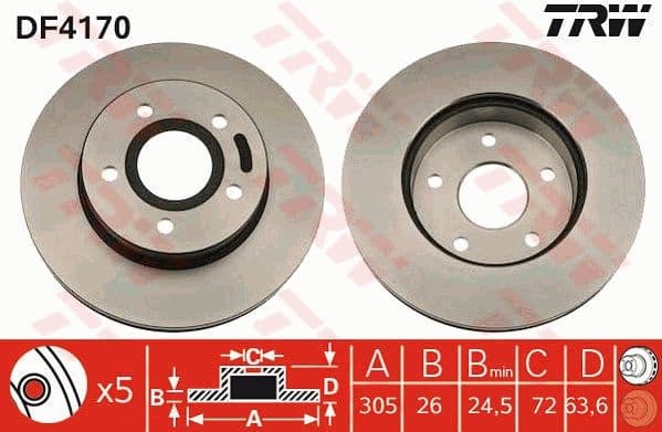 Brake Disc DF4170