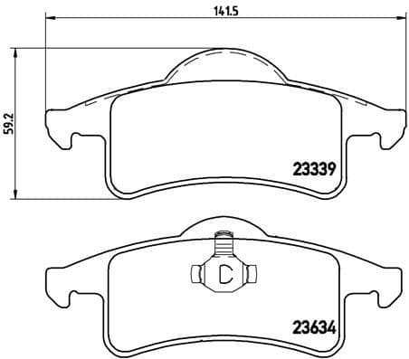Brake Pad Set, disc brake PRIME LINE P37006