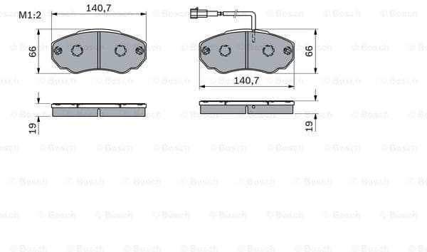 Brake Pad Set, disc brake 0986494048 - image 7