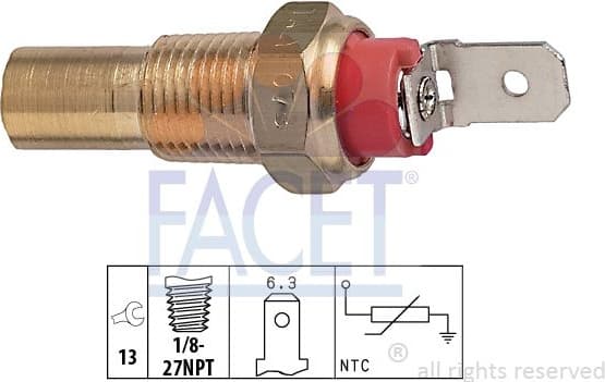 Sensor, coolant temperature Made in Italy - OE Equivalent 7.3115 - image 2