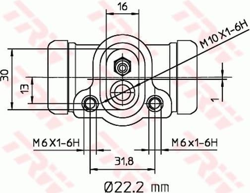Wheel Brake Cylinder BWH311 - image 2