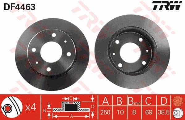 Brake Disc DF4463