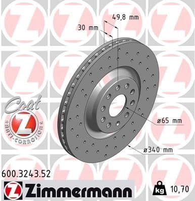 Brake Disc SPORT BRAKE DISC Z 600.3243.52
