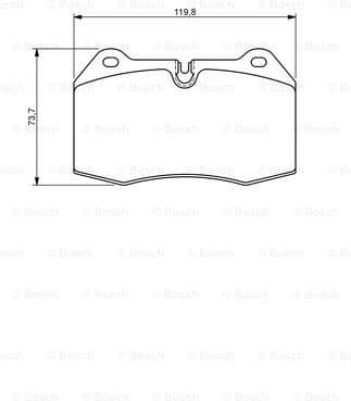 Brake Pad Set, disc brake 0986494282