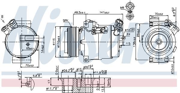 Compressor, air conditioning ** FIRST FIT ** 89592